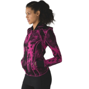 Lululemon Daily Practice Jacket pink/black size 6